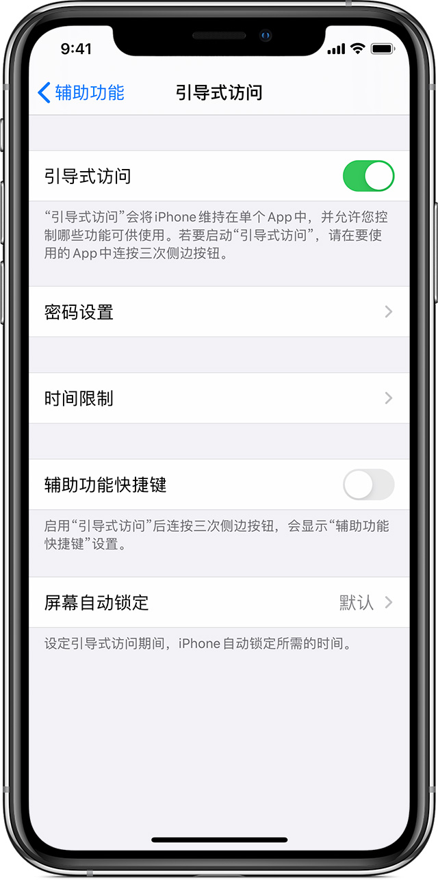 雁塔苹果手机维修分享如何在 iPhone 上退出引导式访问 